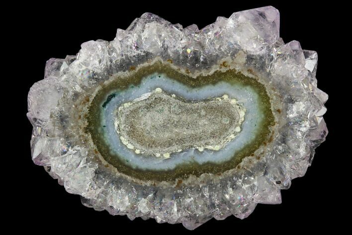 Amethyst Stalactite Slice - Uruguay #126877